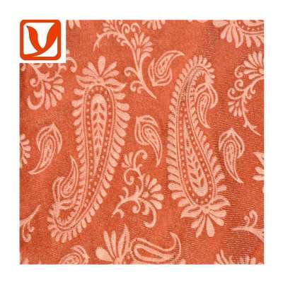 Wholesale Floral Pattern Embossed Knitted Korea Velvet Fabric For Clothing